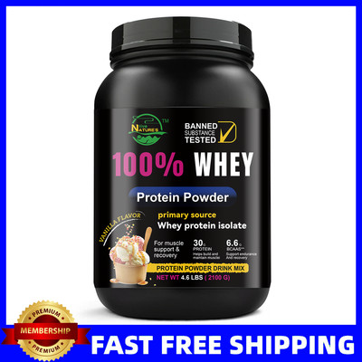 5 Pound 100% Whey Protein Powder,Muscle Builder & Muscle Recover,Vanilla flavor