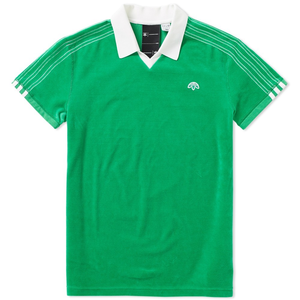 NWT Adidas Originals by Alexander Wang Velour Logo Polo Top NWT Adidas Originals by Alexander Wang Velour Logo Polo Top