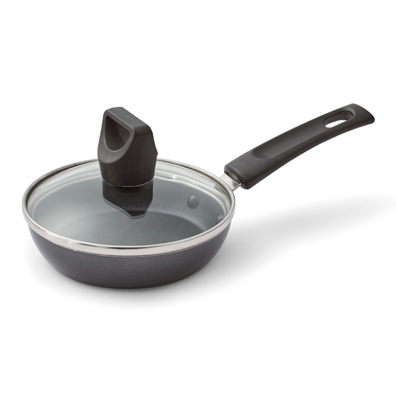 Nonstick Frying Pan 4.5 Inch With Lid Covered One Egg Wonder