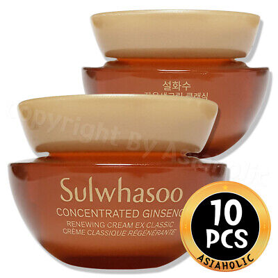 Sulwhasoo Concentrated Ginseng Renewing Cream EX Classic 5ml x 10pcs (50ml) New