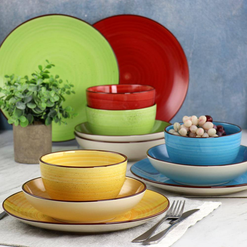 12-Piece Stoneware Dinnerware Set