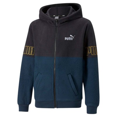 

Puma Power Winterized Hoodie Youth Boys Size  Пальто Куртки Верхняя одежда 6709657, Синий, Puma Power Winterized Hoodie Youth