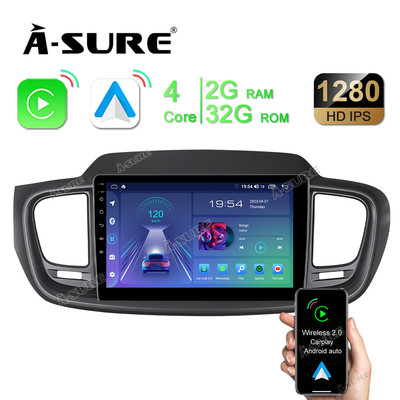 10.1'' Apple Carplay Stereo Radio for Kia Sorento 2015-2020 GPS Android 13 Navi