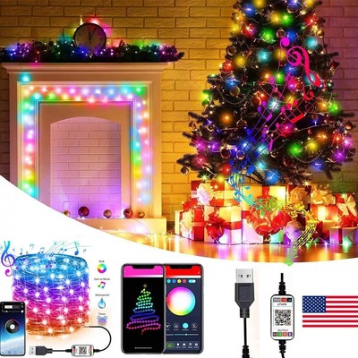 20M 200LED Smart APP Control Fairy String Lights Party Decoration Christmas Lamp