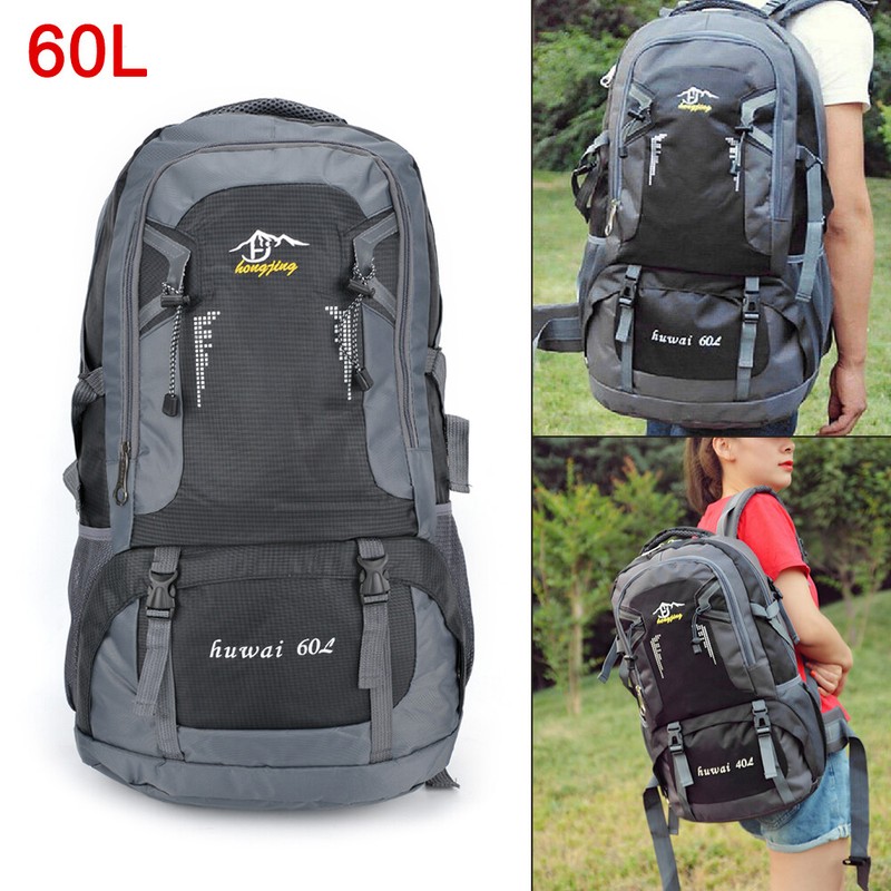 60L Freizeit Rucksack Große  Sport  Schulrucksack Herren Damen wasserdicht