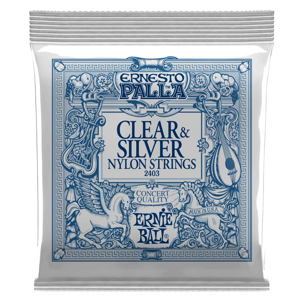Ernie Ball 2403 Ernesto Palla Clear & Silver Nylon Classical