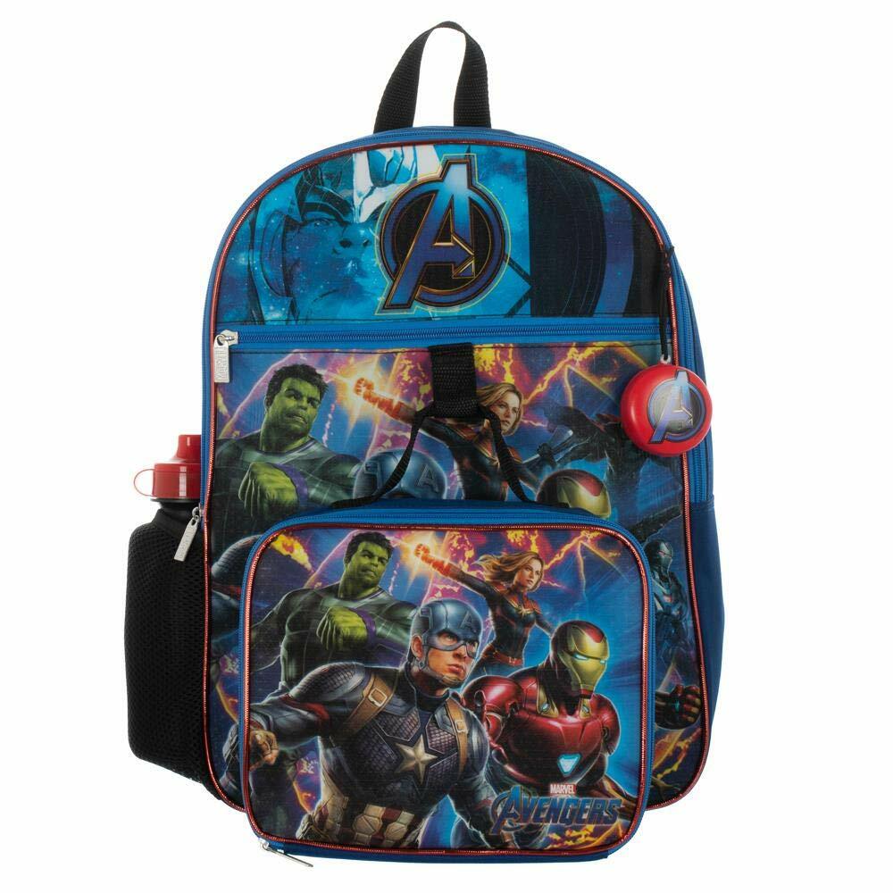 Marvel Avengers Boys School Backpack Lunch Box Book