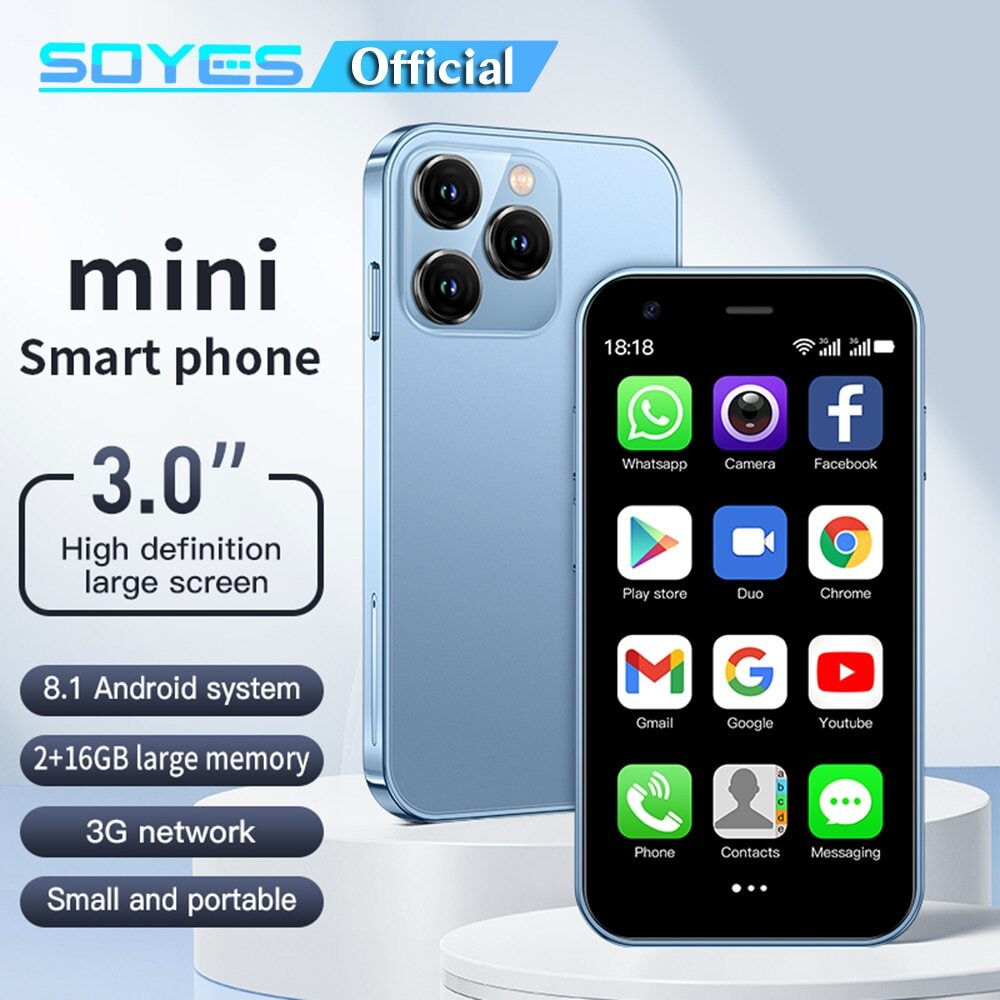 ミニスマホ　ピンク　SOYES XS15 SOYES XS15 Ultra-thin 3.0Inch Small Phone 2GB+16GB Android