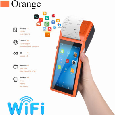 Handheld PDA Printer Smart POS Terminal Wireless Receipt Printer Android US O2D8