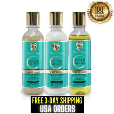 Robson Peluquero CCRP em Casa Kit Home Care Daily RP Hair Treatment 3 Steps