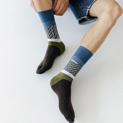  5 Pairs Japanese Style Socks Tabi Women Fashionable Split Toe