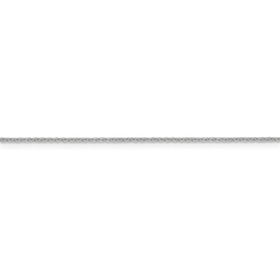 Pre-owned Superdealsforeverything Real 14kt White Gold 1.1mm Flat Cable Chain; 20 Inch; Lobster Clasp