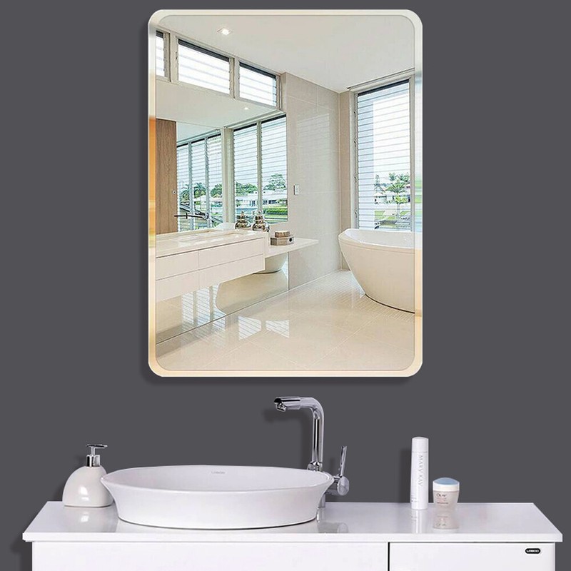 Badspiegel mit LED Beleuchtung Touch Wandspiegel Badezimmerspiegel