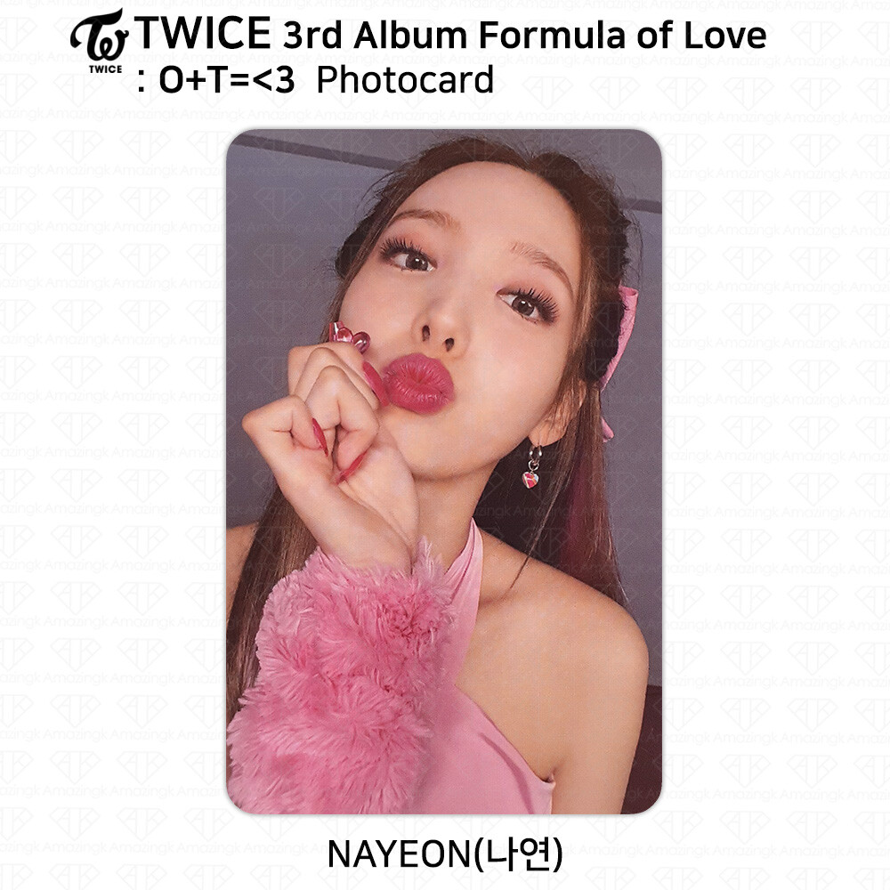 TWICE 3rd Album Formula of Love : O+T= 3 Official Photocard Nayeon KPOP K-POP