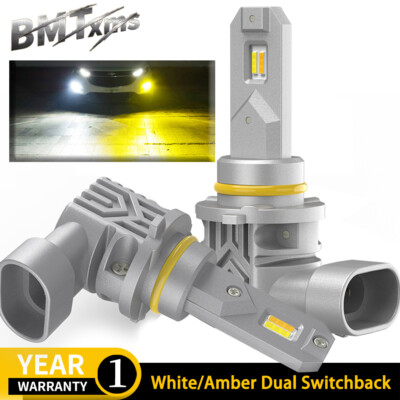 For Lexus ES330 ES350 9006 LED Fog Light White or White Golden Yellow Switchback