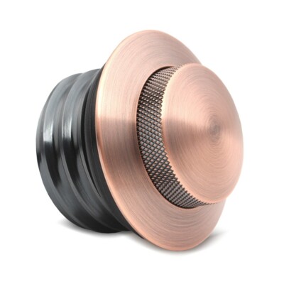 Tankdeckel CNC für Harley Dyna Switchback Tankverschluss TD7 bronze