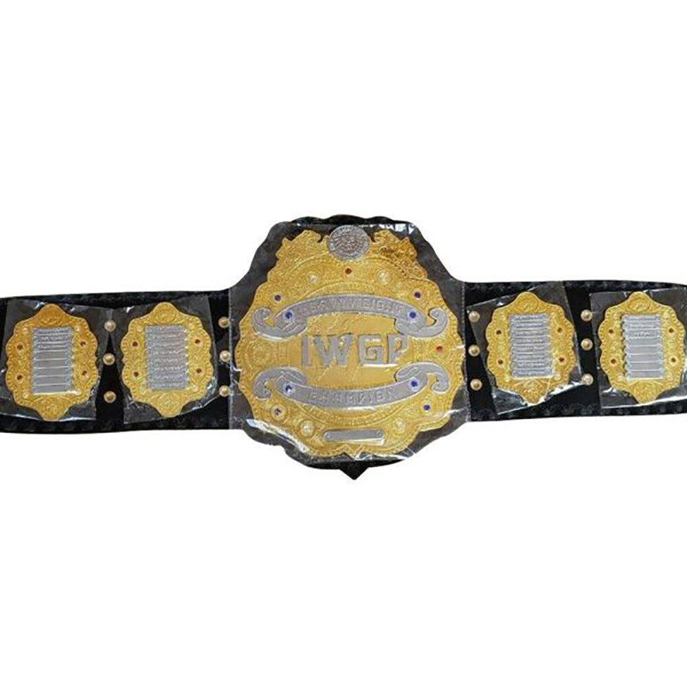 IWGP Heavyweight Championship Title Belt Gold Plated Metal Plate 2MM/4MM Replica - Picture 2 of 4