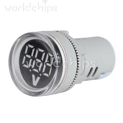 DC 6-100V Digital Display Voltage Meter Volt Tester 22MM Mini LED Voltmeter USA