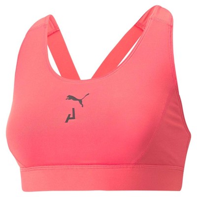 

Puma Seasons High Impact Sports Bra Womens Pink Athletic Casual 52216835, Розовый