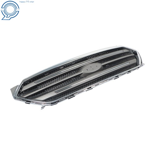 Front Bumper Cover + Grille Assembly For 2013-2019 Ford Taurus Primed Chrome