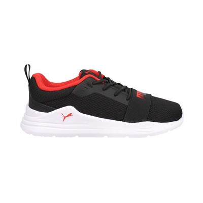 Puma Wired Run Boys Fade Ac Lace Up Toddler Boys Черные кроссовки Повседневная обувь 38