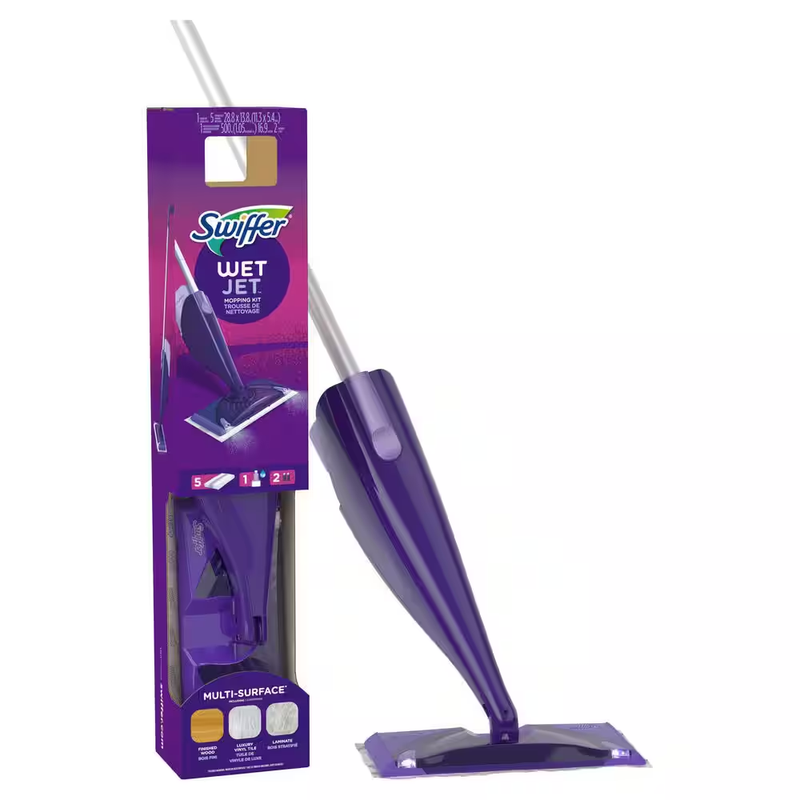 Swiffer WetJet Spray Mop Floor Cleaning Kit Wet Mop Cleaner Hardwood Tile