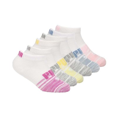 

Puma 6Pk Girls Non Terry Low Cut Youth Girls White Casual 85919501, Белый