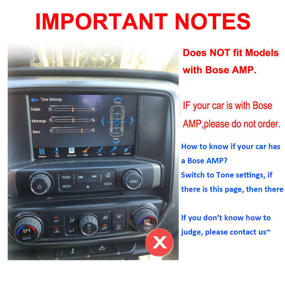 For Chevrolet Silverado & GMC Sierra 2014-2018 Android Navi GPS Car Stereo Radio