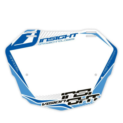 Insight Vision 2D Number Plate Mini White/Blue