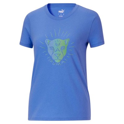 

Женские синие повседневные топы Puma XRay Tee Inf 589773-75, Синий