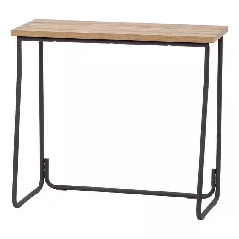 IRIS USA Console Table Industrial Entryway Sofa Table Wood Metal Frame 31 Inch