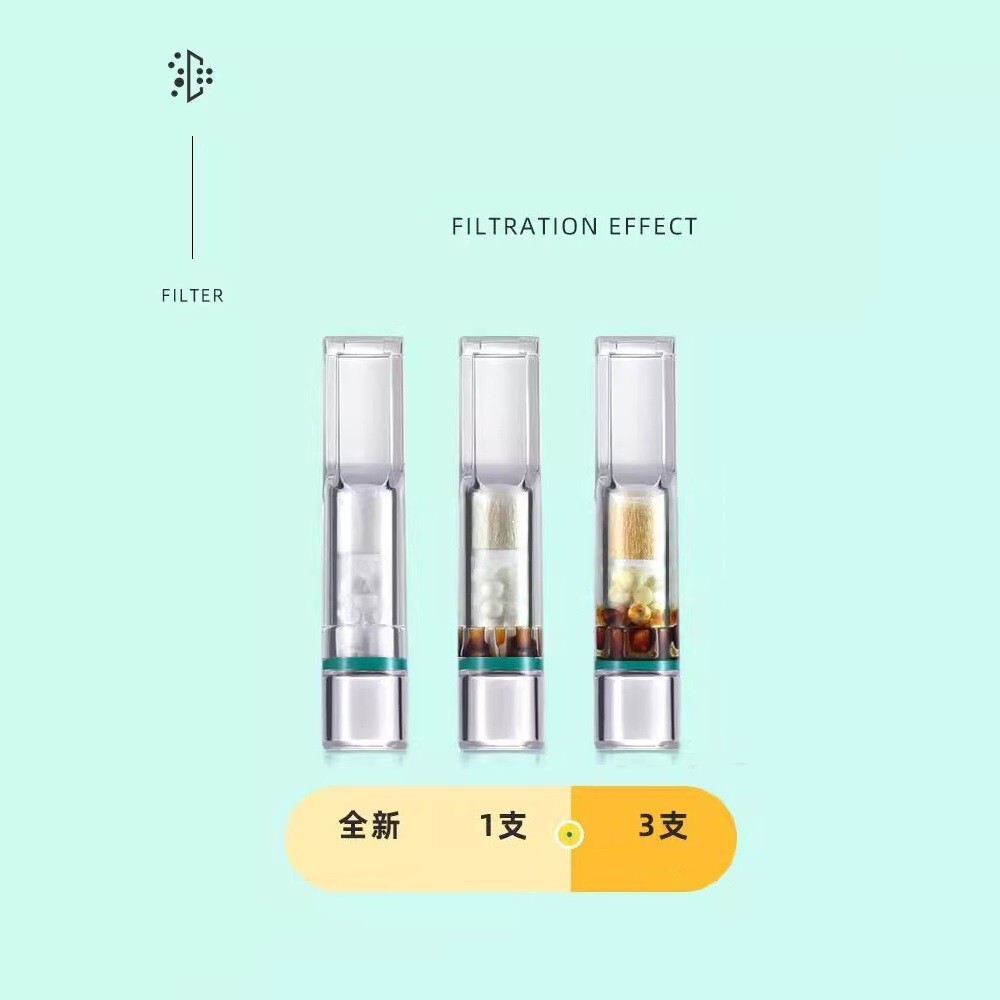 Adous 100 Pcs Triple filtration Cigarette Filter Tips Bulk Filter Out Tar & Nic