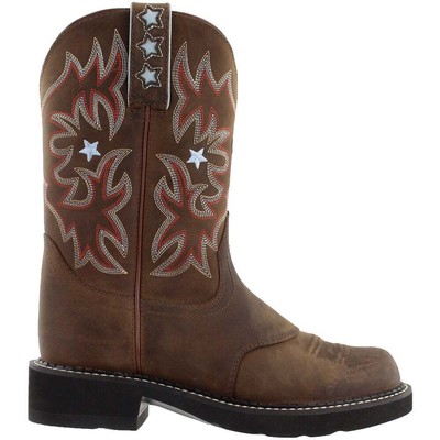 Женские коричневые повседневные ботинки Ariat Probaby Round Toe Cowboy 10001132