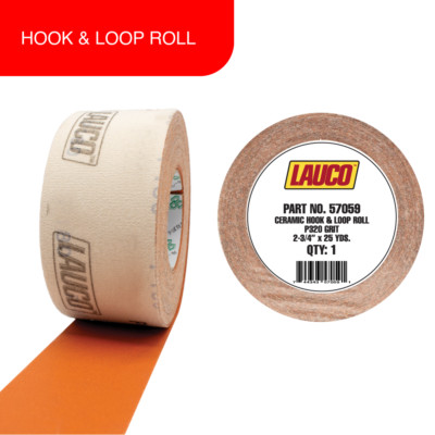 Premium Ceramic Grain Sanding Paper, Hook & Loop Sandpaper Roll 2.75  x 25 Yard