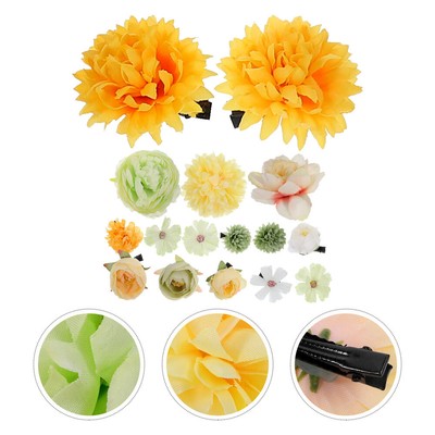  16pcs Hair Clips Mini Hair Clips Flower Hair Clips Hair Accessories for Women