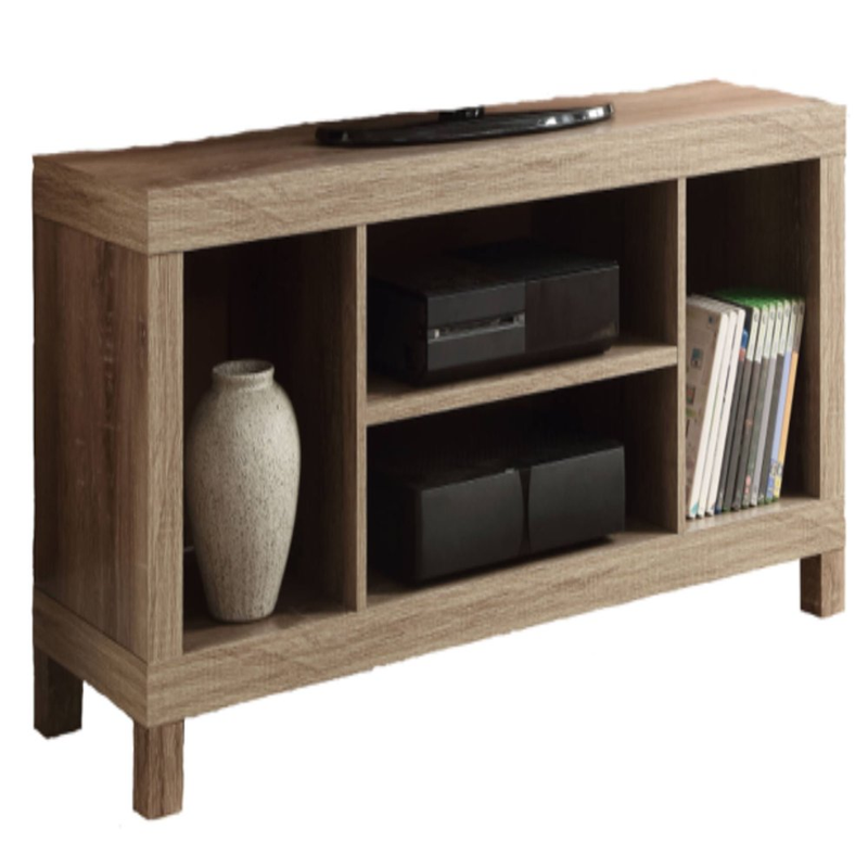 For Tvs Up To 42", Cube Storage, Easy Assembly ,rustic Oak