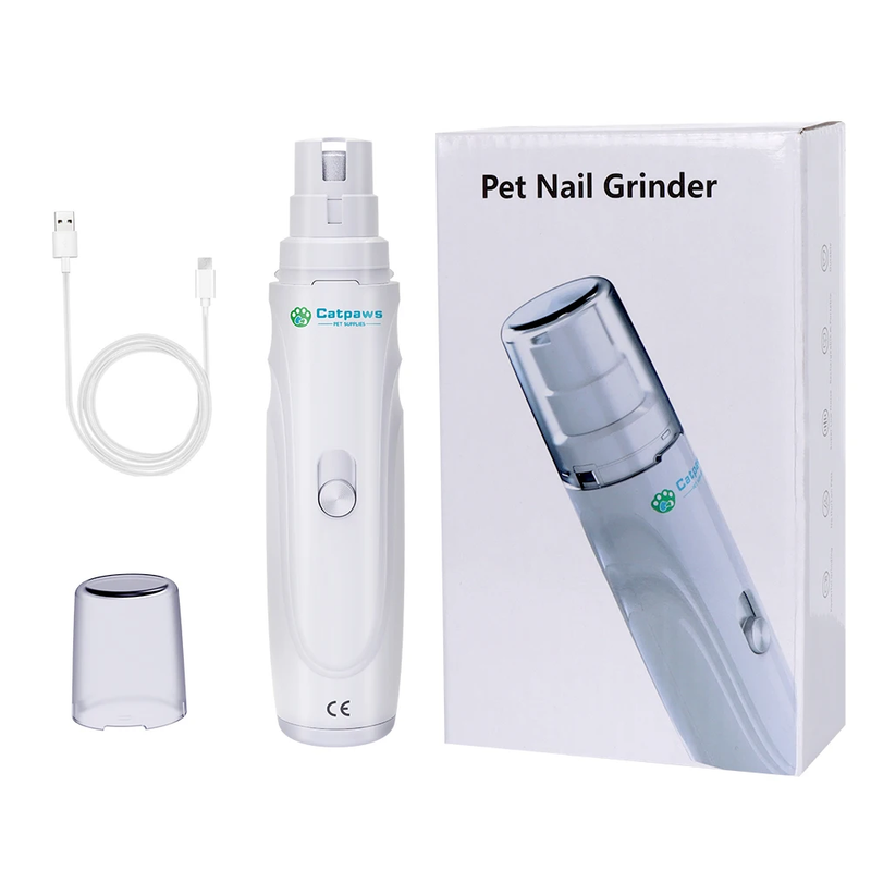 Dog Nail Grinder USB Rechargeable Electric Pet Paws Clipper & Trimmer Painless P