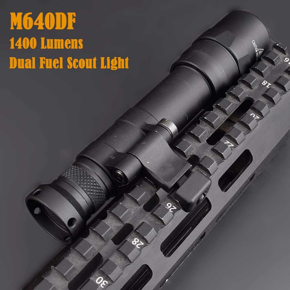 M640DF Dual Fuel LED Tactical Light 1400 Lumens Offset side M640DF Dual Fuel LED Tactical Light 1400 Lumens Offset side