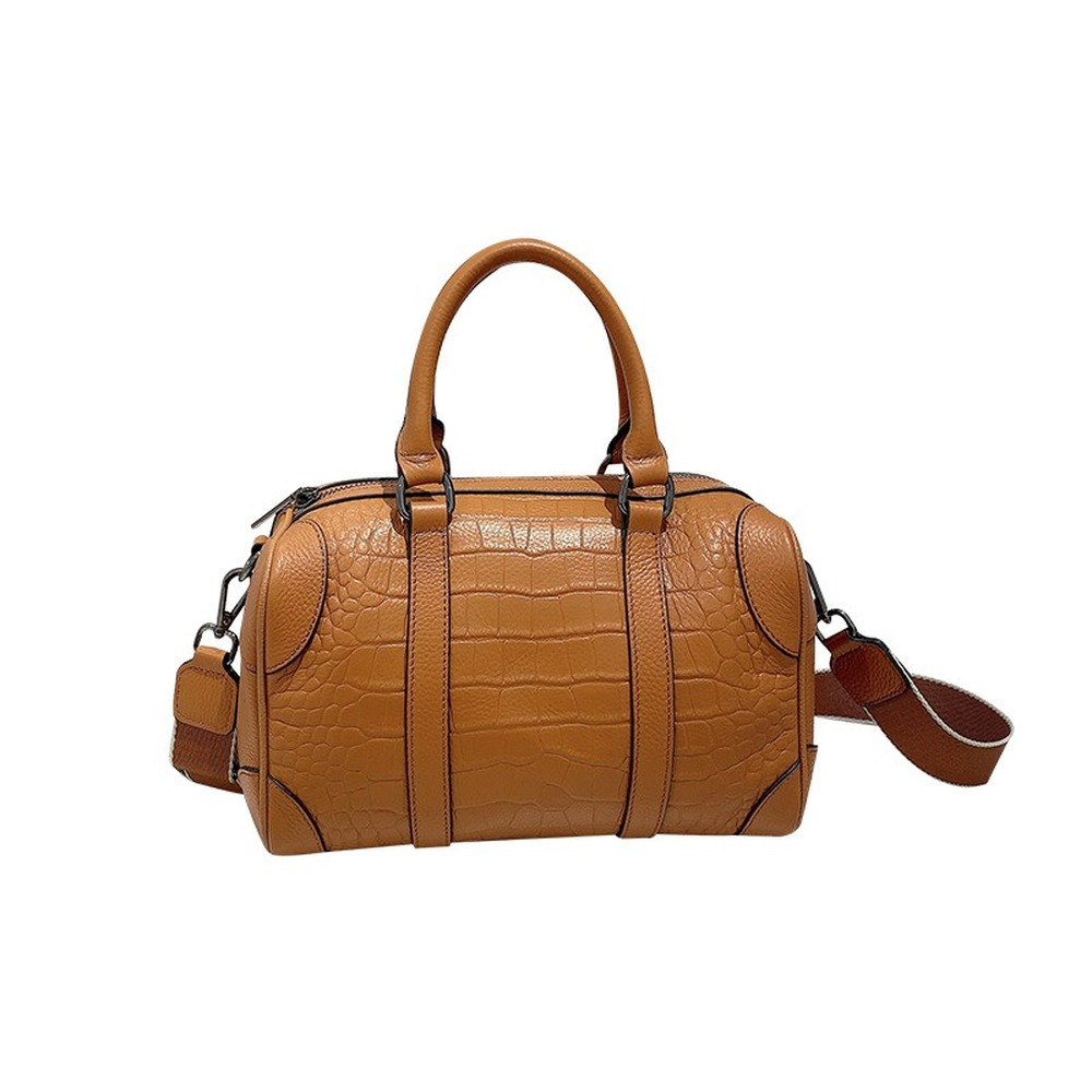 Boston Bag Genuine Leather Colorful Large Tote Handbag Purse Top