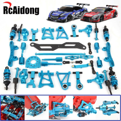 TT02 Aluminum Carbon Dampers Hubs Bearings Upright Arms Tires for Tamiya TT 02