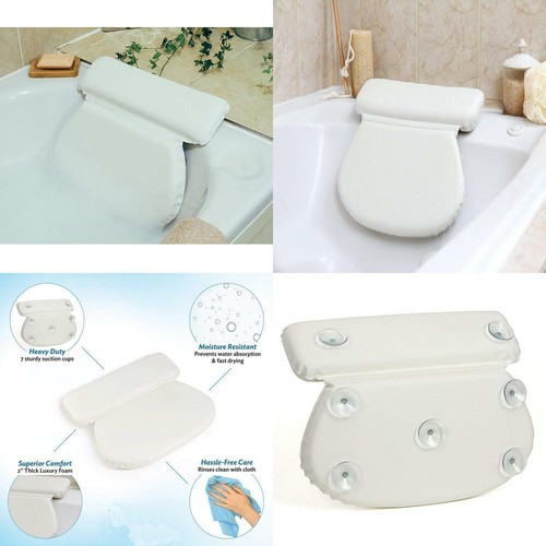 Bath Pillow For Bathtub White Bathing Cushion Head And Neck