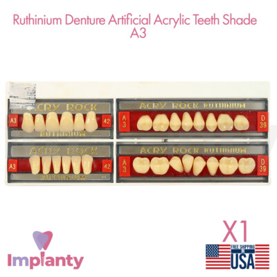28pcs Dental Denture Artificial Acrylic Teeth Shade A3 Aesthetic Dentistry