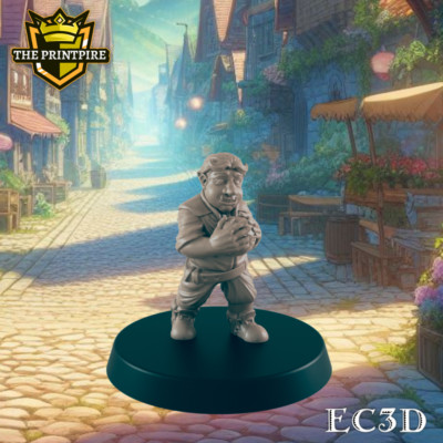 Troll Kid Mini | Child Monster | Dungeons and Dragons NPC Figure | Pathfinder Dn
