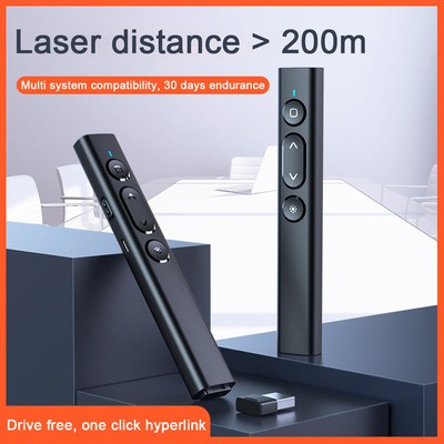 US USB Wireless PPT Presenter Power Point Presentation Laser Pointer Clicker Pen