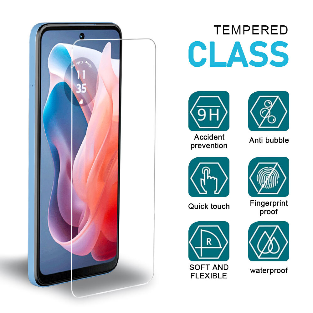 For Motorola Moto G Play (2024) 5G Case Cover  Hybrid Non-Slip+Screen Protector