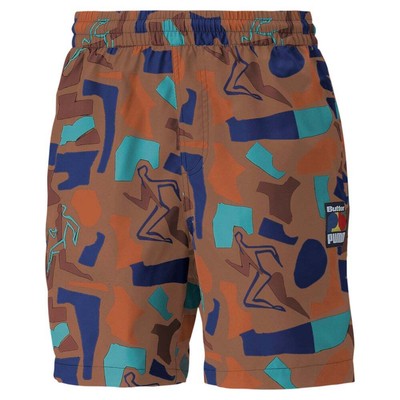 Puma Butter Goods X Aop Shorts Мужские повседневные спортивные штаны размера S 53426987