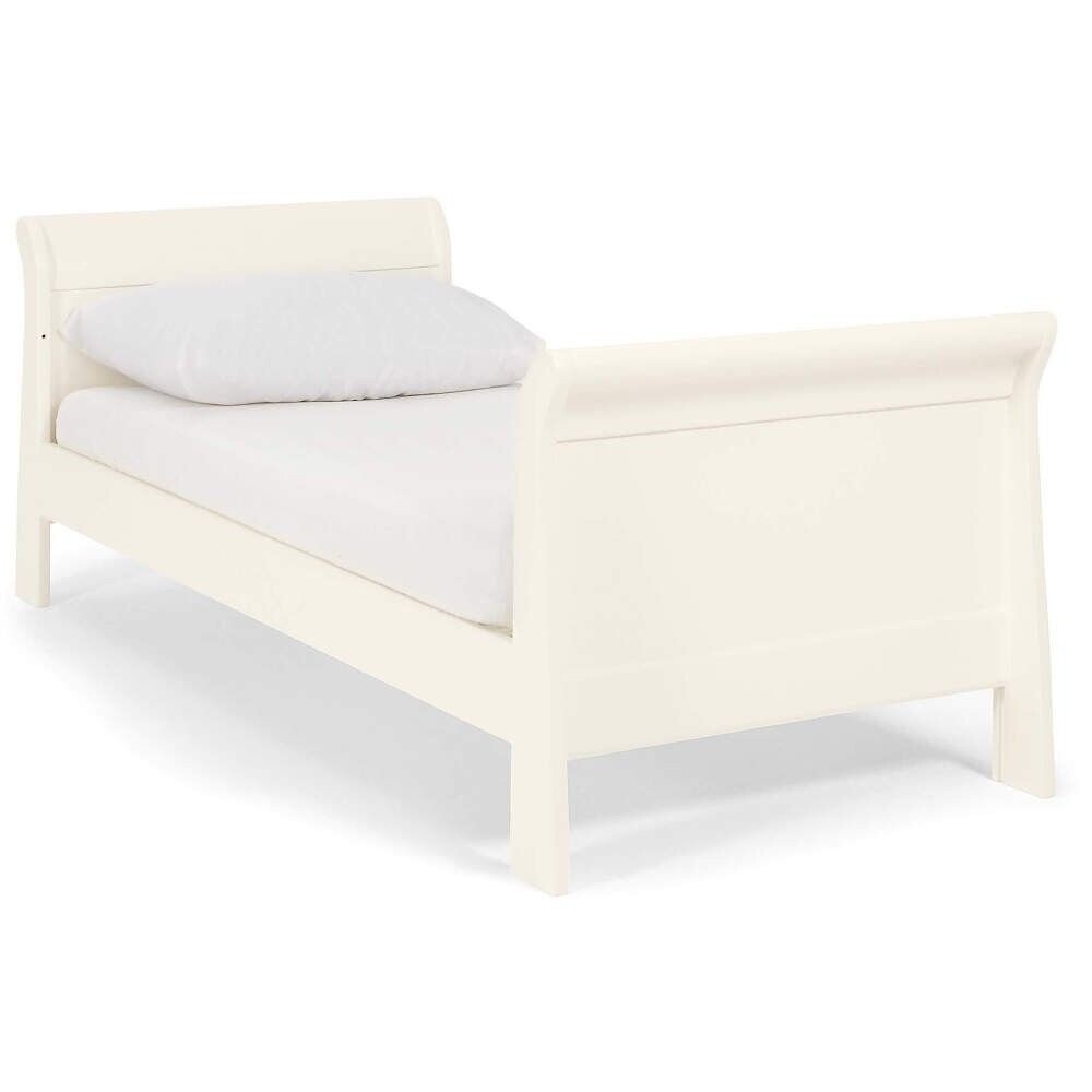 Mamas & Papas Ivory Mia Sleigh toddler convertible Cot Bed and dresser