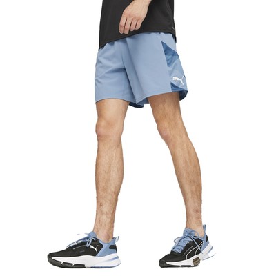 Puma Fit Ultrabreathe Стрейчевые графические 7-дюймовые шорты мужские синие Повседневные спортивные Bo