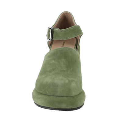 Pre-owned All Black Mod Jane Women's Pump In Green