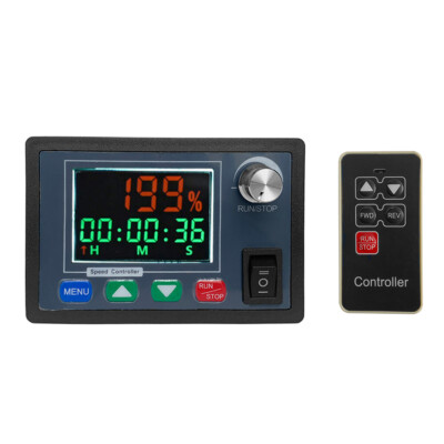 DC 10-55V 40A LCD PWM DC Motor Speed Controller Reverse Time Wireless Remote US